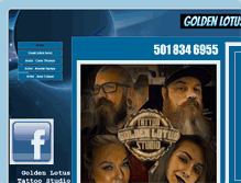 Tablet Screenshot of goldenlotustattoos.com